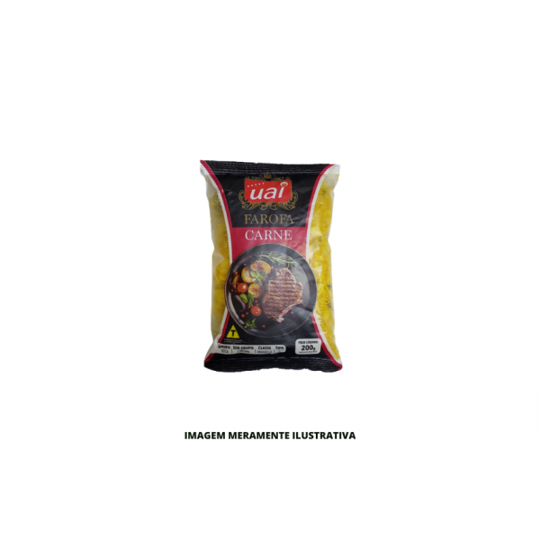 FAROFA UAI TEMPERADA CARNE 200G